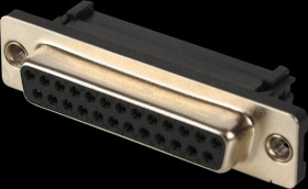 114-25-2-00-00-60 D-SUB socket, 25-pin, for IDC ribbon cable