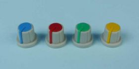 GAŁKA SZARA 17,5mm ŻÓŁTA 6mm