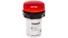 Lampka Sygnalizacyjna Mb Z Led, Monoblok, 230V Ac, Czerwona T0-Mbsp220k