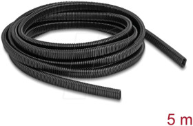60619 Kabelschutzschlauch Oval flexibel 13,6 x 6,3 mm - 5 m schwarz