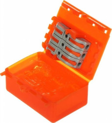 Uniwersalna puszka montażowa 3-torowa (3 tory niezależne!) wypełniona żelem, hermetyczna IP68 SUPER-BLOCK-IN-OUT