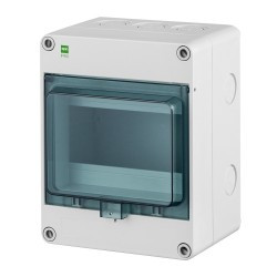 Rozdzielnica elektryczna natynkowa szara IP65 1x6 Hermetica 2203-01