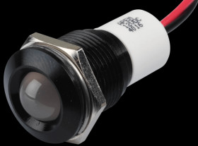 Q16P3BXXW12E Indicator LED, 12 V DC, 16 mm, wired, white/BlC