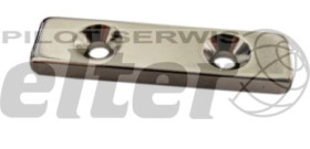 Magnes neodymowy prostokąt 30x10x5mm 2x8/4mm