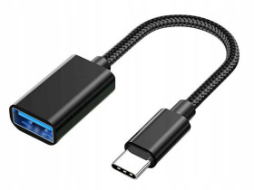 ADAPTER PRZEJŚCIÓWKA USB C DO USB A 3.0 OTG SOLIDNY DO TELEFONU SOLIDNA OPLOT