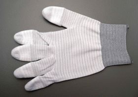 Rękawiczki antystatyczne, kropkowana dłoń RA-250 rozmiar L