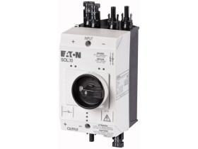 Rozłącznik izolacyjny DC 1-fazowy 2P 30A 1000V IP65 2 stringi MC4 SOL30/2MC4 120922 EATON