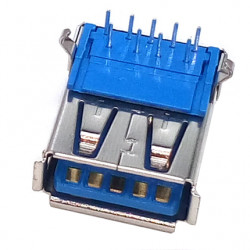 Gniazdo USB A 3.0 9 pin lutowane do płyty głównej THT DIP