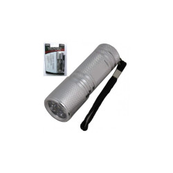 Latarka ręczna VIPOW 9-LED czarna