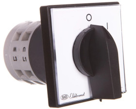 Łącznik krzywkowy 0-1 3P 25A IP65 Łuk E25-12 z płytką 952501