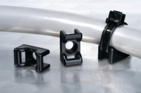 Mounting base, PA, black, (L x W x H) 18 x 12 x 9 mm, 151-24600