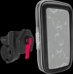 SNAPFLEXBK Bicycle smartphone holder with cover, adjustable