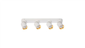 Lampa Sufitowa Andy 4Xgu10 Biały + Złoty Ml9938 Milagro