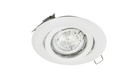 Oprawa Beta Okrągła Ruchoma Bs Biała Blacha Stalowa