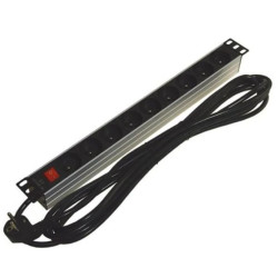 Listwa zasilająca RACK 19cali 1U 9 gniazd +wyłącznik 5m kabel
