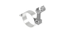 Uchwyt Do Rury Spustowej Fi 80Mm Nierdzewny Z Plastikiem 64.08/P Ni /96420805/