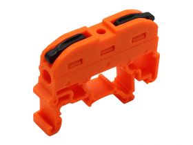 PCT-211 szybkozłączka na szynę DIN pomarańczowa