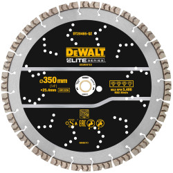 DEWALT DT20465-QZ ELITE SERIES&#x2122; Rebar Concrete Diamond Wheel 350 x 25.4mm