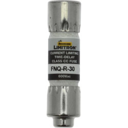 Wkładka bezpiecznikowa cylindryczna 10x38mm 30A 600V AC, klasa CC, zwłoczna FNQ-R-30