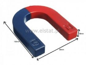 Magnes tradycyjny; słaby; podkowa;105x89x28mm