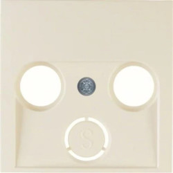 B.Kwadrat Płytka czołowa do gniazda antenowego 2- i 3-wyjściowego kremowy połysk 12038982