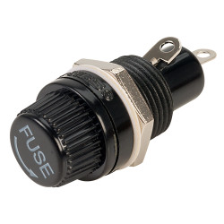 SCI R3-12E BLACK 20mm Finger Rls Fuseholder 10A 250V