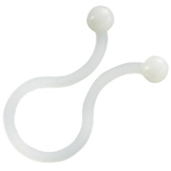 Cable twist clip, max. bundle Ø 4.2 mm, PA, transparent, (W x H) 1.8 x 22 mm, BYB-5-12H0151, package with 100 pieces