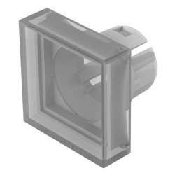 Soczewki do wskaźników, 51-951, Biały, Kwadratowy, długość: 15.3