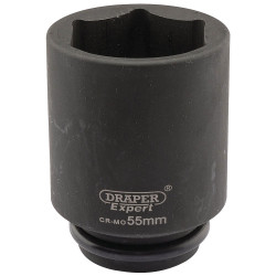 Draper Expert 05085 Expert 55mm 3/4&quot; Sq. Dr. Hi-Torq&#xAE; 6 Point Deep Impact Socket