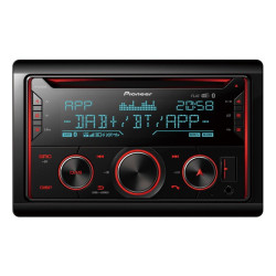 Radio samoch. PIONEERFH-S820DAB 2DIN, CD/USB/BT/DAB+/Iphone Multi Color