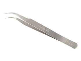 Pęseta ST15 zagięta ostra antymagnetyczna 115mm