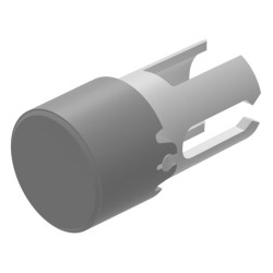 Soczewki do wskaźników, 19-931, Szary, Okrągły, średnica: 7.3