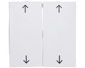 Klawisz symbol strzałka świecznikowy śnieżnobiały tworzywo 16441909