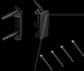 918.025 STEP plastic mounting clip