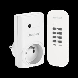 Gniazdo sieciowe sterowane pilotem