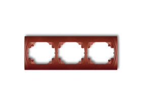 LOGO Ramka pozioma 3 potrójna brązowy metalik 9LRH-3 KARLIK