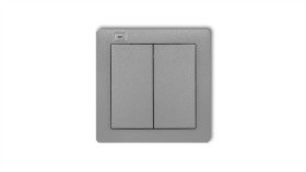 Deco Nadajnik 2-Klawiszowy 4-Kanałowy Do Systemu Exta Free Srebrny Metalik...