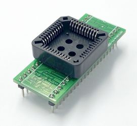 Adapter dedykowany AT49F1025 dla programatora TL866x (PLCC44 -> PDIP40)