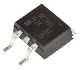 MOSFET N-kanałowy 10 A D2PAK (TO-263) 400 V SMD Pojedynczy 3.1 W 550 miliomów
