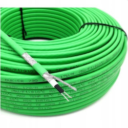 Przewód grzejny kabel grzewczy samoregulujący ZBROJONY 230V 9mm 17W/m /100m rolka/