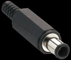 131282 DC Plug, Øi= 4,1 mm Øa= 6,5 mm Øpin= 1 mm