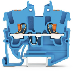 2 wire mini through terminal, push-in connection, 0.14-1.5 mm², 2 pole, 13.5 A, 6 kV, blue, 2250-1204