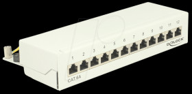 87679 Desktop Patch Panel 12 Port Cat.6A white