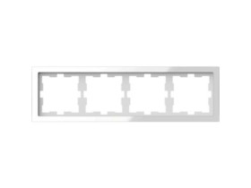 MERTEN D-Life Ramka 4 poczwórna biel kryształowa MTN4040-6520 SCHNEIDER ELECTRIC