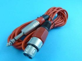 KABEL MIK.GN.XLR-&gt;WT.JACK 6,3 3,0mb CZE