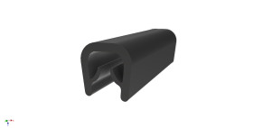 Ochraniacz krawędzi szerokość: 14.8mm Zabezpieczenie krawędzi dł: 20m EPDM