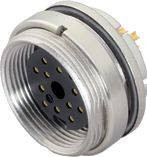 binder 09 0454 80 14-20 Złącze żeńskie kołnierzowe złącze żeńskie proste, złącze żeńskie z kołnierzem Seria: 723 Łączna