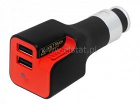 Ładowarka sam. 2x USB, max 2,1A+ jonizator