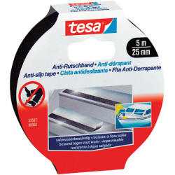 tesa&#xAE; 55587 Anti Slip Tape - Black - 25mm x 5m