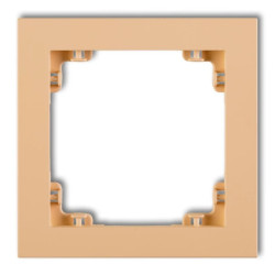 DECO Ramka pojedyncza DECO Pastel Matt brzoskwiniowy 45DR-1